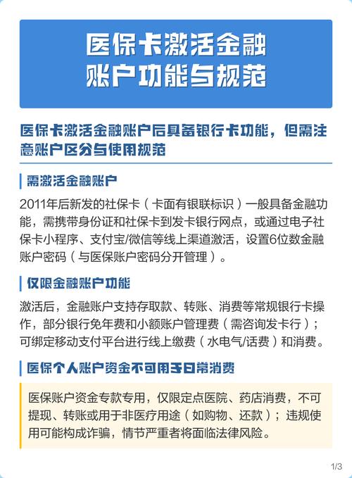 医保卡金融账户激活指南